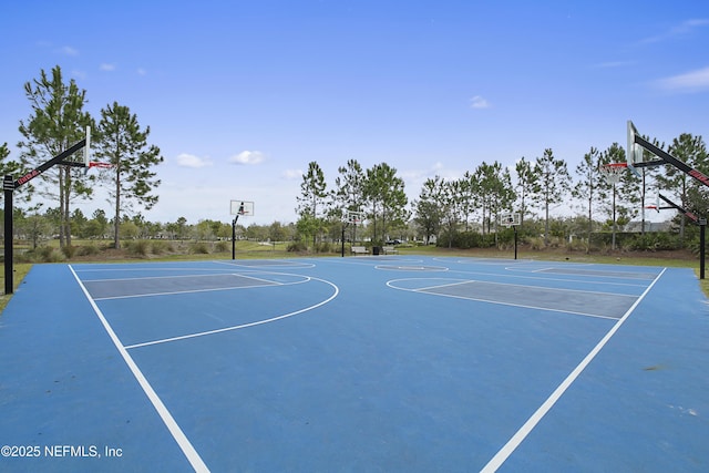 view of sport court