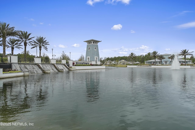 view of water feature