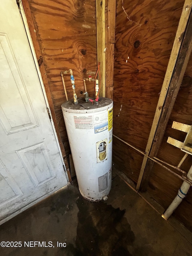 utilities featuring electric water heater