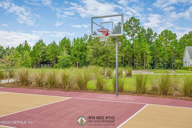 view of sport court