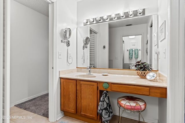 bathroom with vanity