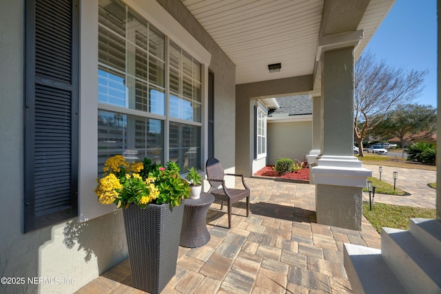 view of patio / terrace featuring a porch