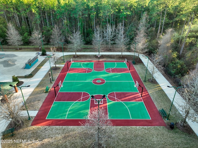 view of sport court