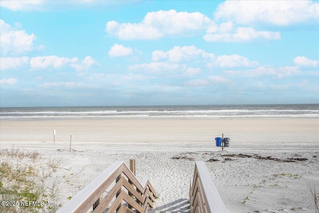 property view of water with a view of the beach