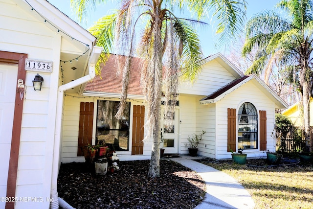 view of front of home