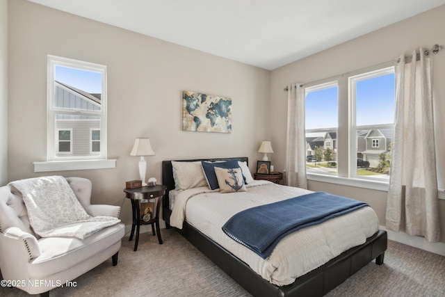 bedroom featuring carpet flooring