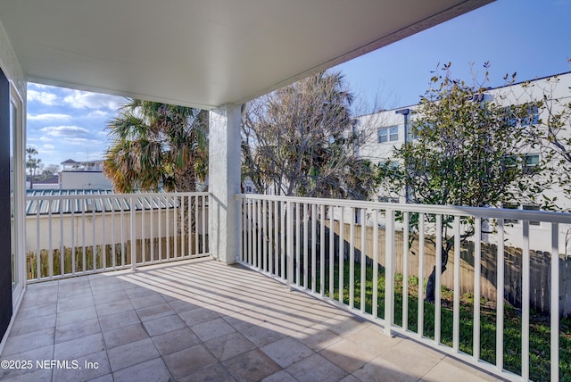 view of balcony