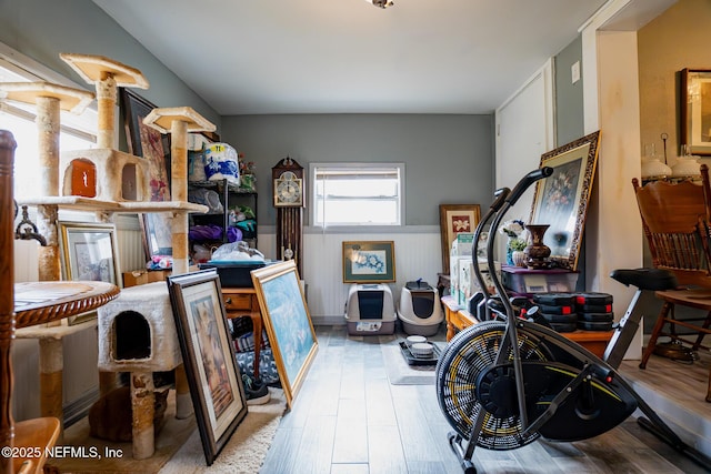 interior space featuring hardwood / wood-style floors