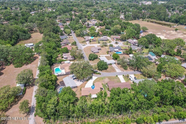 bird's eye view featuring a residential view