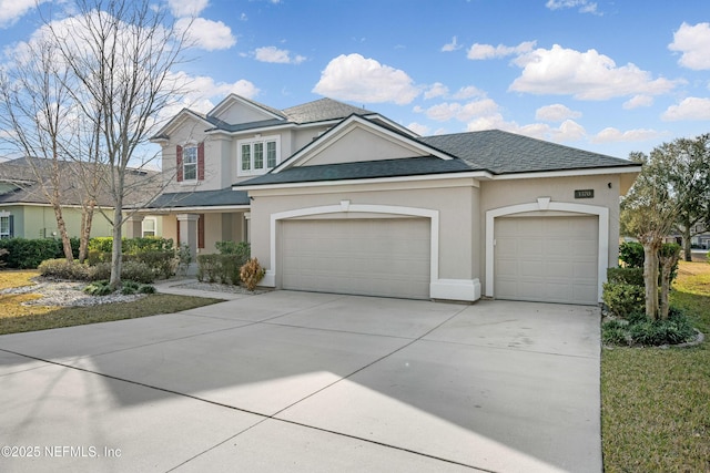 view of front of home featuring a garage