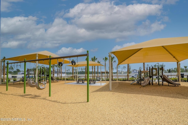 view of communal playground