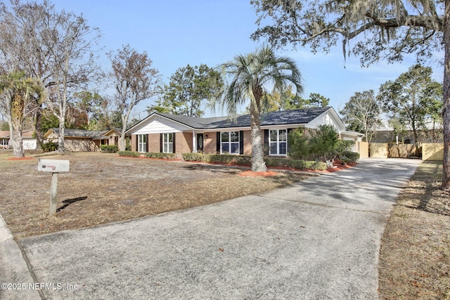 view of ranch-style home