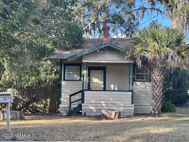 view of front of home