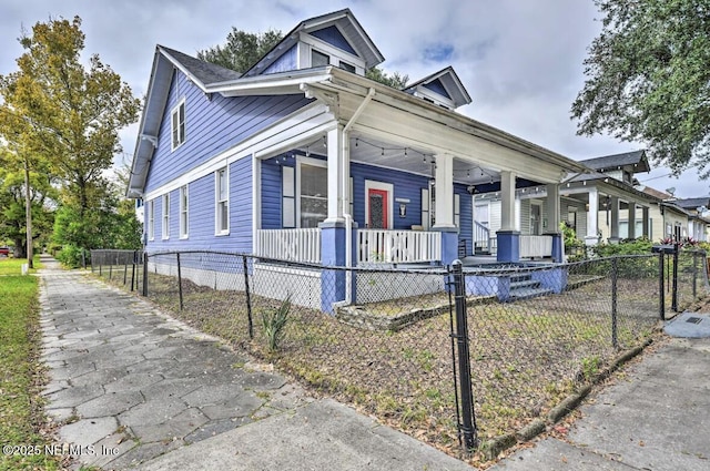 bungalow-style home featuring covered porch