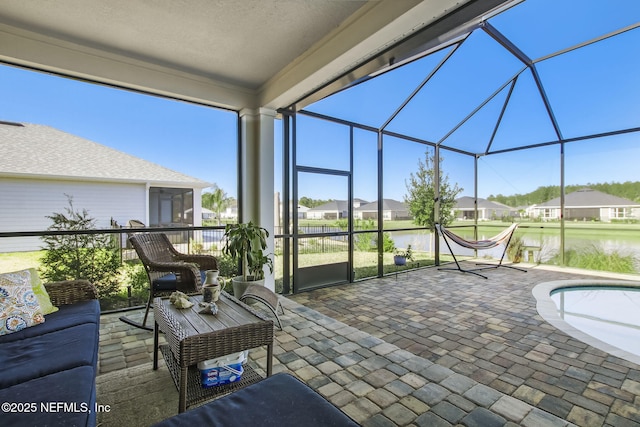 85248 Berryessa Way, Fernandina Beach, FL 32034 - sunroom / solarium featuring a water view