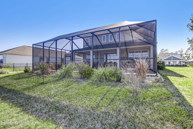 85248 Berryessa Way, Fernandina Beach, FL 32034 - back of property with a lanai and a yard