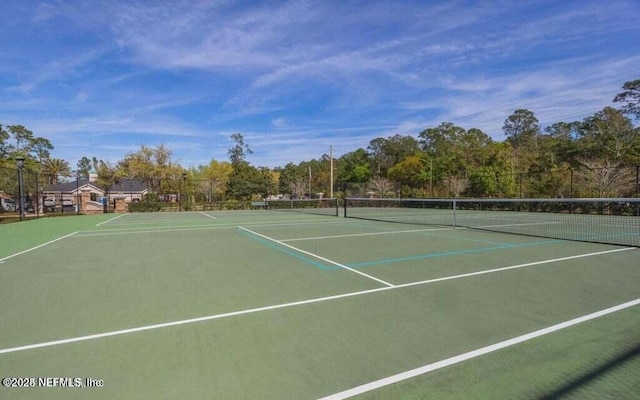 view of tennis court