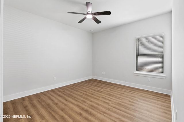 85034 Southern Creek Blvd, Fernandina Beach, FL 32034 - spare room featuring ceiling fan and light wood-type flooring