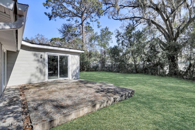 view of yard featuring a patio