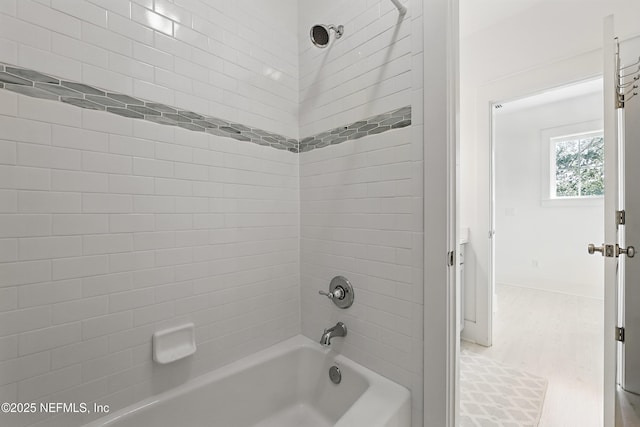 full bathroom featuring shower / washtub combination