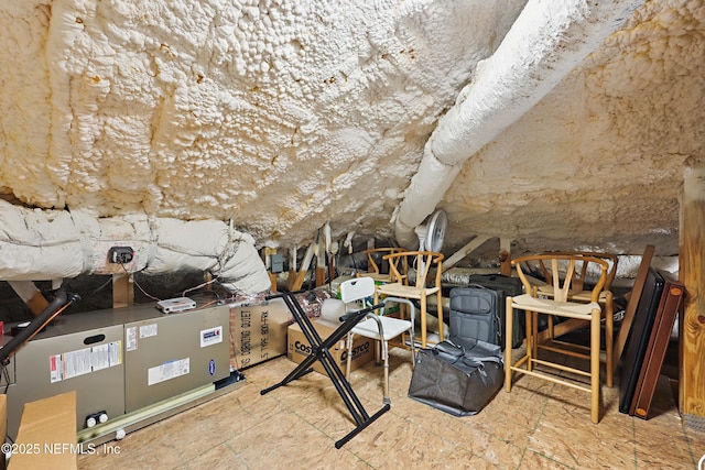 view of attic