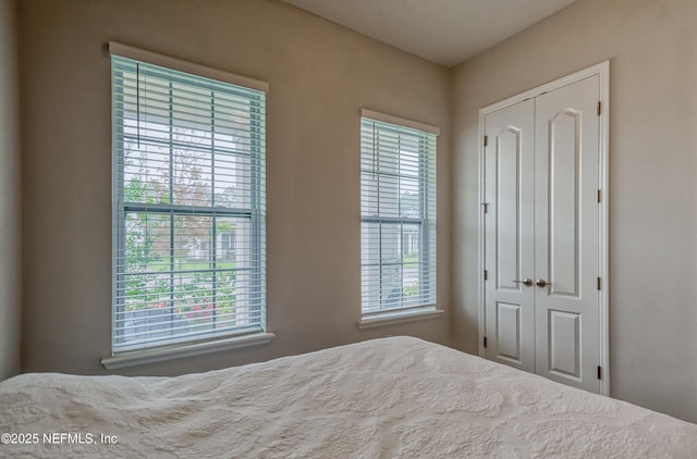 bedroom with a closet