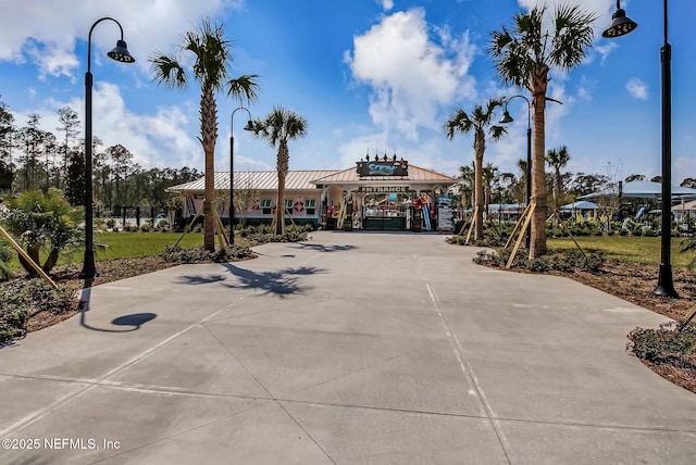 surrounding community with a gazebo