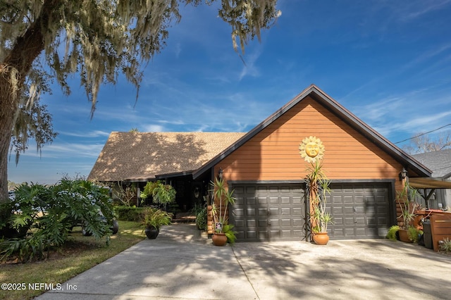 view of front of home featuring a garage