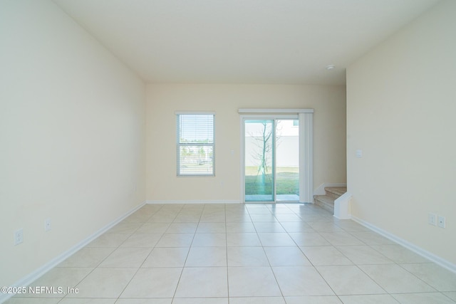 view of tiled empty room