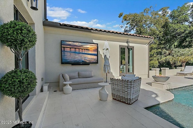 view of patio / terrace featuring outdoor lounge area