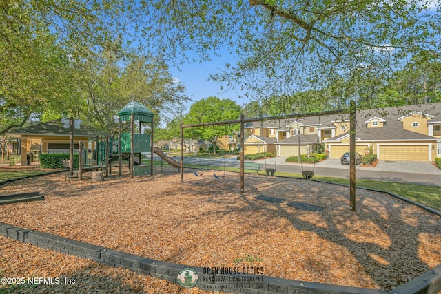 view of jungle gym