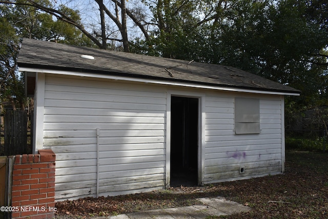 view of outdoor structure