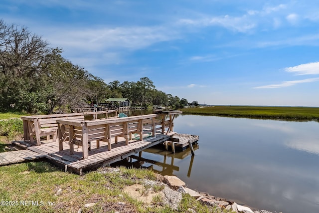 94202 Christopher Ln, Fernandina Beach, FL 32034 - view of dock featuring a water view