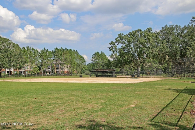 surrounding community with a lawn