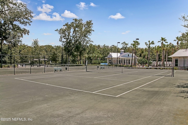 view of tennis court