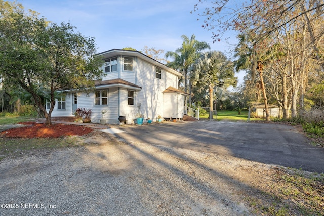 view of side of property