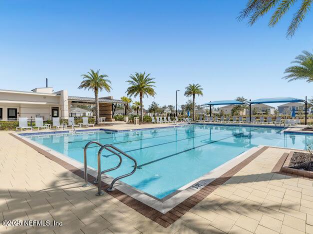 view of pool with a patio