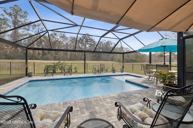 744 Cherry Grove Rd, Orange Park, FL 32073 - view of pool with a patio and glass enclosure