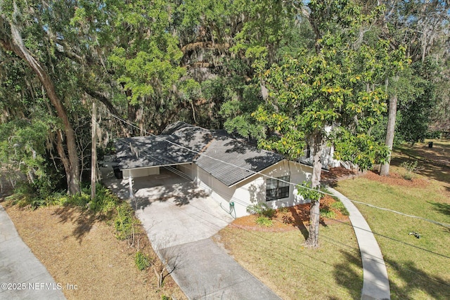 drone / aerial view
