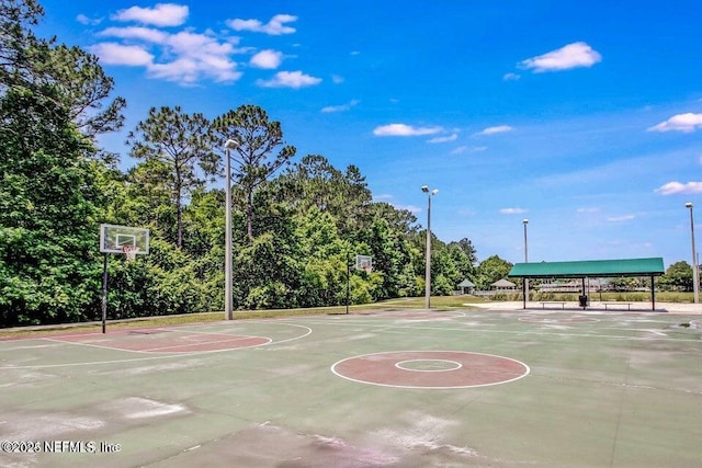 view of sport court