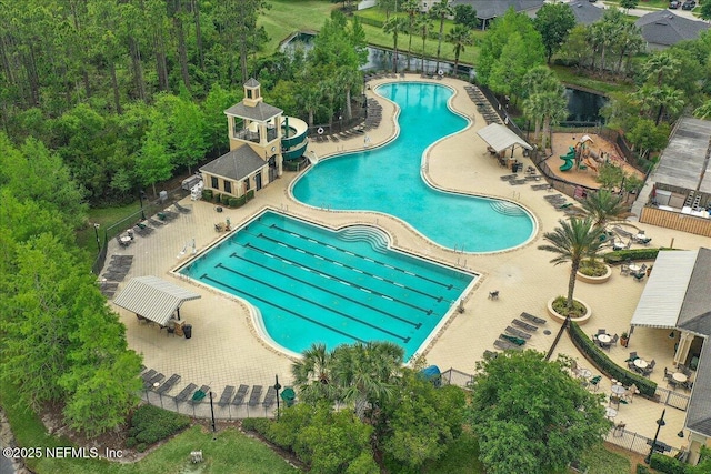 721 W Kings College Dr, Saint Johns, FL 32259 - view of pool featuring a pergola and a patio area