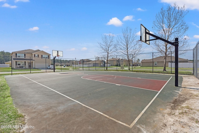 view of basketball court