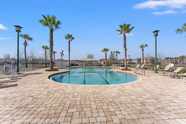 view of pool with a patio