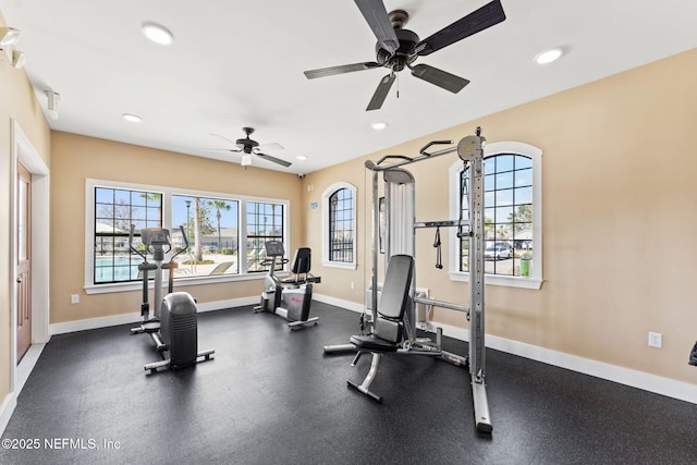 view of workout room