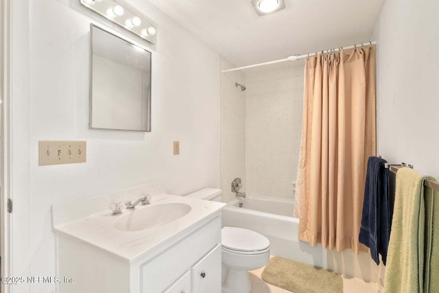 10154 Leisure Ln N Unit 22, Jacksonville, FL 32256 - full bathroom with shower / tub combo with curtain, vanity, and toilet