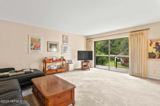 10154 Leisure Ln N Unit 22, Jacksonville, FL 32256 - living room featuring carpet flooring