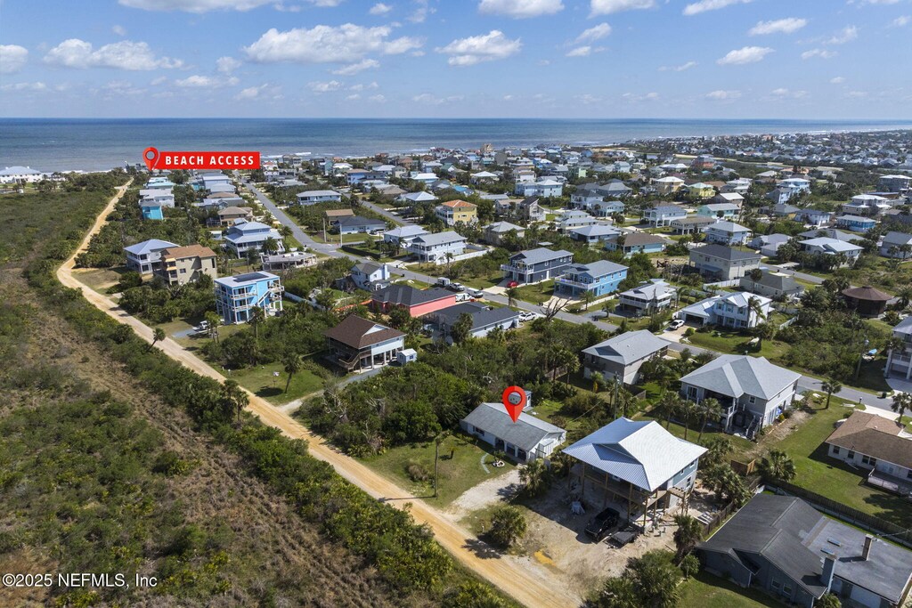 10 Oceanside Dr, Palm Coast, FL 32137 - birds eye view of property with a water view