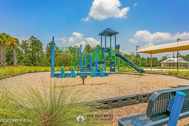 view of jungle gym