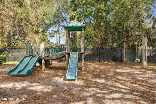 view of jungle gym