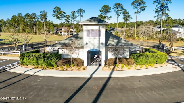 view of property with a fenced front yard